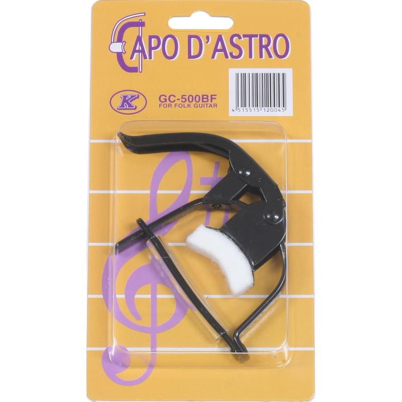 キクタニ カポタスト ワンタッチタイプ アコースティックギター専用 GC-500BF ブラック
