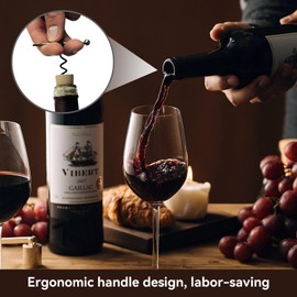 4 Uds Sacacorchos Vino Espiral, Llavero Sacacorchos, Llavero Destapador Portátil, Destapa Corchos Vino Negro Acero Inoxidable, Sacacorchos Vino Manual