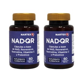 Nad Resveratrol Quercetina Vitamina Suplemento Pack 2x60 Cápsulas