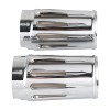 Unbranded Chrome Fork Boot Slider Cover Cow Bell For Harley