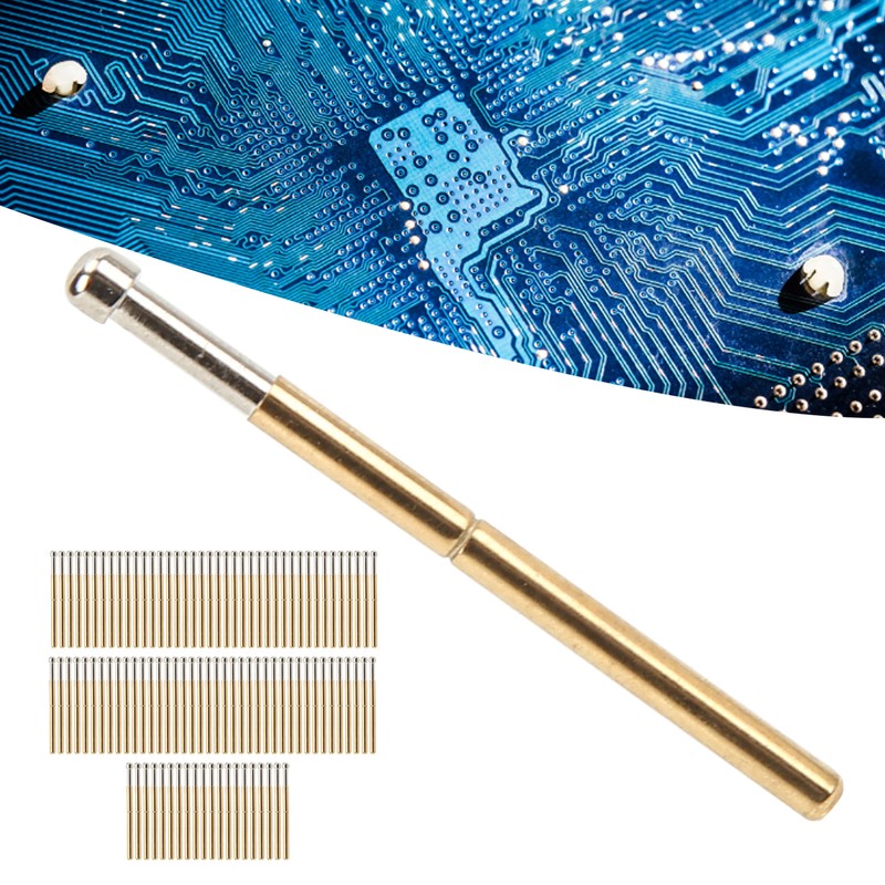 100 Pcs Probe Pins Big Round Head Type P125‑D Electronic