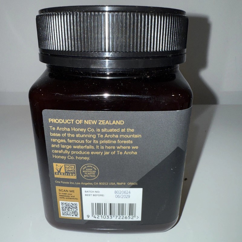 The Aroha Honey Co. Raw Manuka Honey 40+MGO 2.2lb
