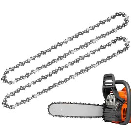 Joycabin Pack of 2 Saw Chains 3/8 Inch 1.3 mm 57 TG 40 cm (16 Inch) Replacement Chain for Various Chainsaws, Electric Chainsaws, Accessories, Chains, Replacement for Garden Tree, Agriculture, Trees