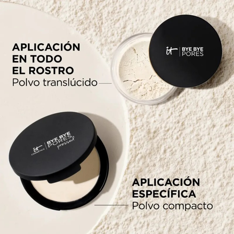 It Cosmetics Bye Bye Pores Pressed – Polvo Traslúcido Compacto
