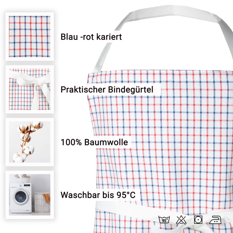 ZOLLNER Cooking Apron - Robust and Durable BBQ Apron -