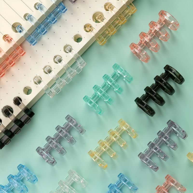 Plus Nao Loose Leaf Binder Rings, Set of 10, Plastic,