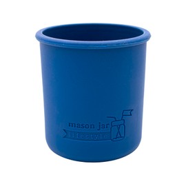 Mason Jar Lifestyle Regular Mouth Half Pint 8oz Silicone Sleeves/Jackets for Protecting Ball, Kerr, Quilted Canning Jars (Deep Blue, 2 Pack)