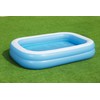 Bestway 54006 Family Rectangular Inflatable Pool, 262 x 175 x