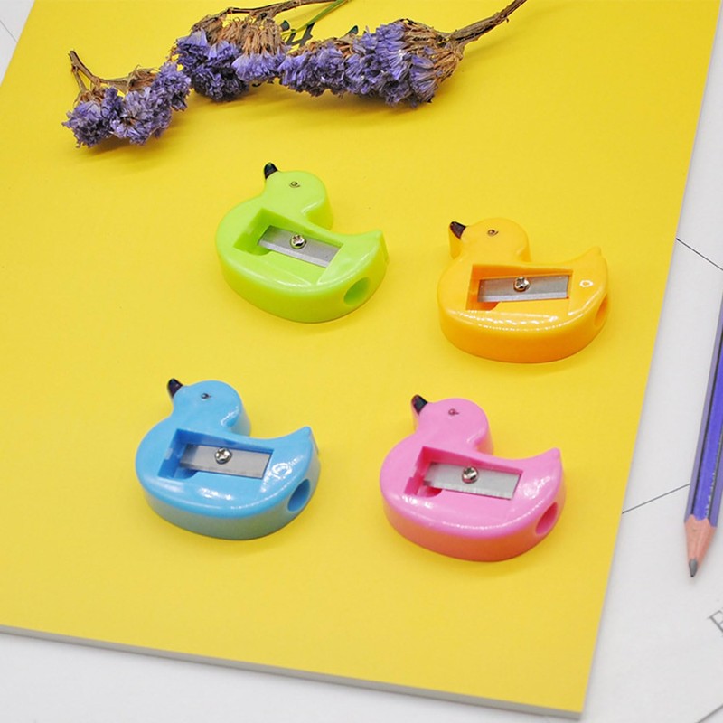 50 Pcs Cartoon Animal Shaped Pencil Sharpeners Bulk, Small Handheld