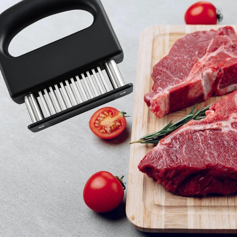 Meat Tenderiser with 48 Stainless Steel Needles, Meat Tenderizer Tool