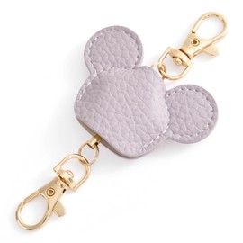 Gineman Pass Case, Commuter Pass Case, Cute, With Reel, Coin Case, Card Case (Key Chain with Strap), Reel Strap, Women's, Cute, Thin, Key Holder, Lost Prevention, purple