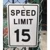 Joffreg Speed Limit 15 MPH Sign,17 x12 Inches,Reflective Aluminum,2 Pack