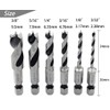 Saipor Stubby Drill Bit Set 1/4 Inch Hex Shank Short
