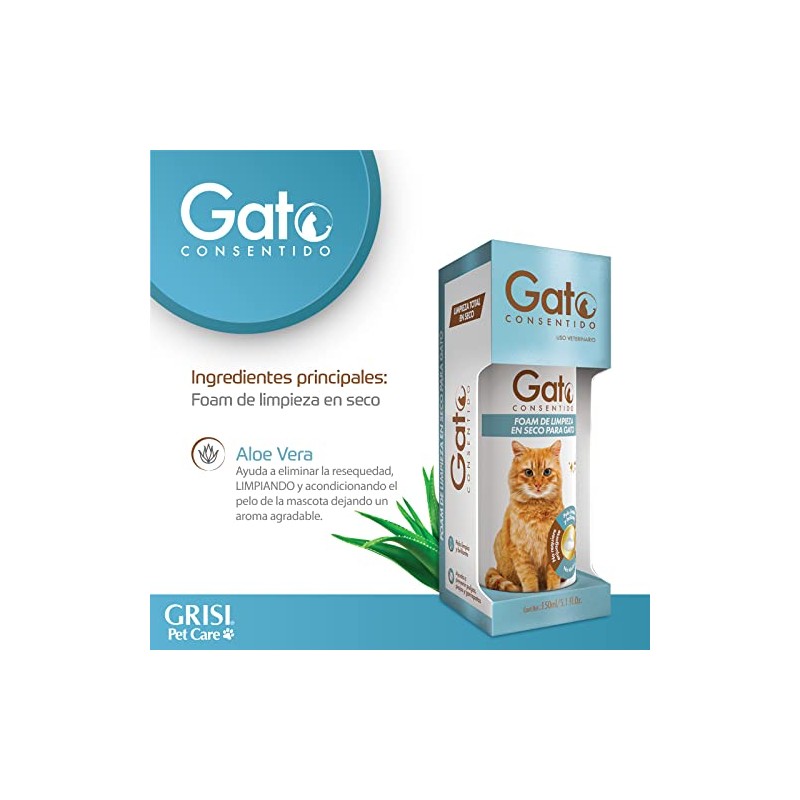 Gato Consentido - Foam de Limpieza en Seco, Shampoo en