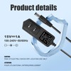 DC 15V 1A Charger for Car Jump Starter Power Supply