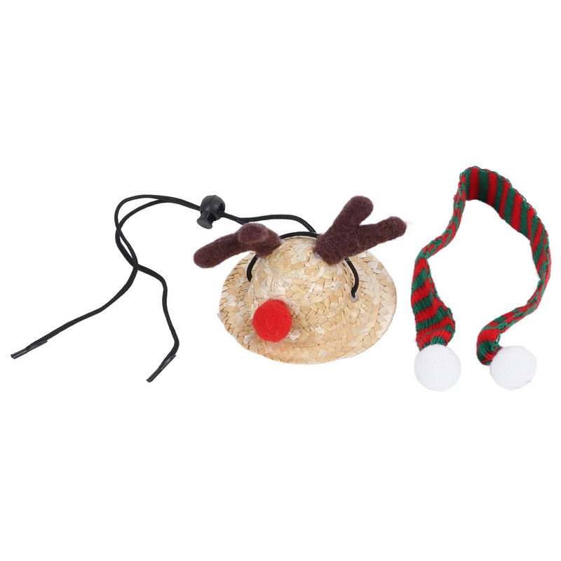 Bearded Dragon Santa Hat Cute Soft Scarf Adjustable Size Bright