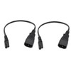 IEC320 C14 Male to IEC320 C7 Female Power Adapter Cable