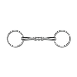 WALDHAUSEN Double Jointed Solid Snaffle Bit