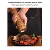 2PCS Wood Pepper Grinder Adjustable Coarseness Efficient Grinding Pepper Mills