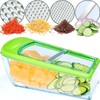 Nurch Vegetable Slicer, Mandolin Slicer, Multifunctional Stainless Steel Cucumber Slicer,