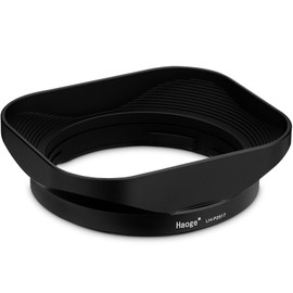 Haoge Metal Square Metal Lens Hood for Panasonic LEICA DG SUMMILUX 25mm f/1.7 ASPH lens LH-P2517 dg 25MM F1.7 H-H025GK Bayonet designed