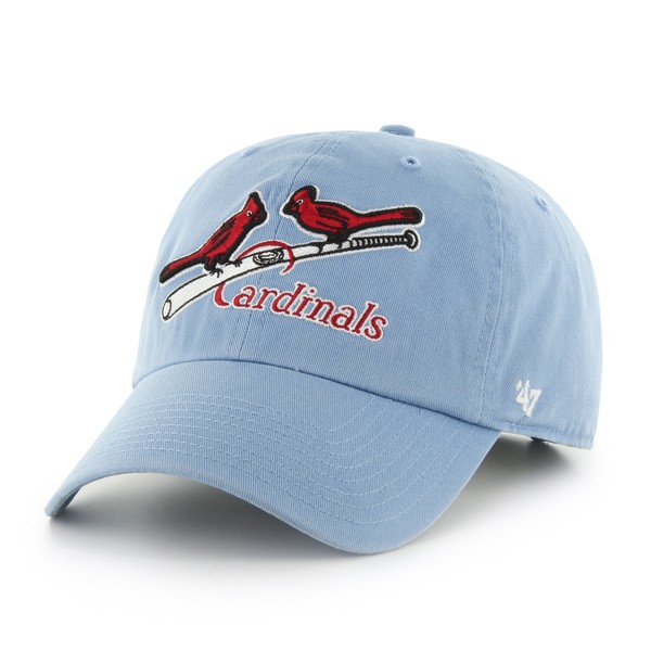 '47 St. Louis Cardinals Light Blue Throwback Clean Up Adjustable Hat/Cap