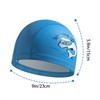 Kid Swimming Cap 3 pcs，Cute Children Cartoon Swimming Hat Caps,