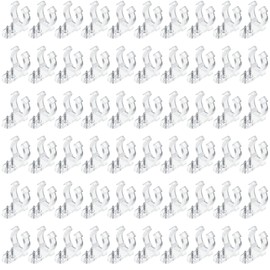 Mudder 200 Pcs 1/2 Inch LED Rope Light Clips with 400 Pcs Screws for Outdoor Outside PVC Rope Light Mounting Clips Hangers Cable Wire Management for Christmas Weddings Party