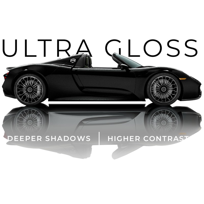 VViViD+ Ultra Gloss Black Metallic Diamond Crystal Vinyl Car Wrap