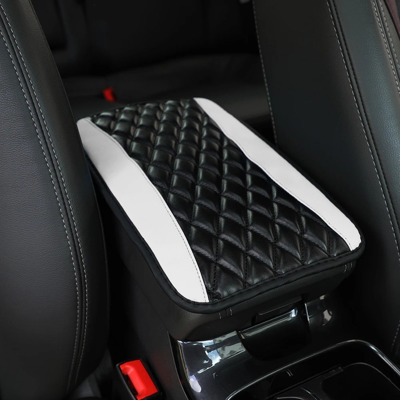 Car Armrest Cushion for Center Console – PU Leather Anti-Scratch