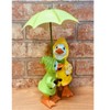 Shudehill Giftware Puddle Duck Mum and Baby with Green Umbrella
