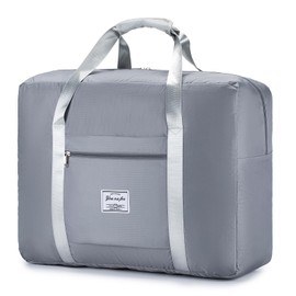 KSIBNW Ryanair Hand Luggage 40 x 20 x 25 cm, Hand Luggage Bag for Airplane, Foldable Travel Bag, Weekender Bag for Luggage, Sports, Camping, Grey (55 x 40 x 20 cm), travel bag