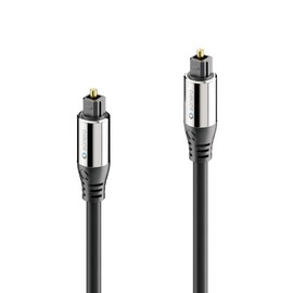 sonero® Premium Optical Toslink Cable, Gold-Plated Contacts, Black, 20.0 m