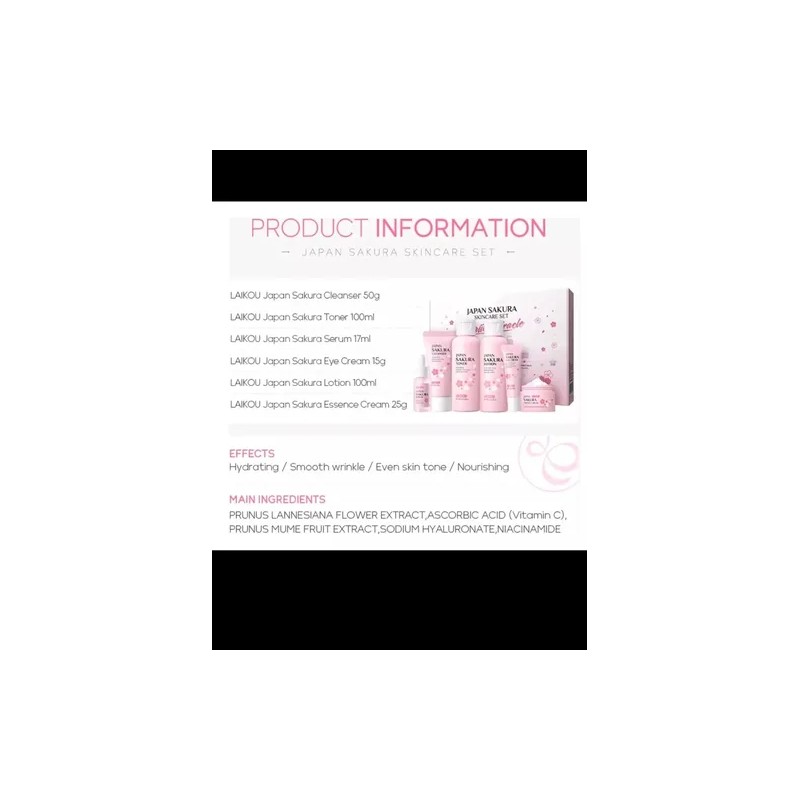 Piel Radiante Set Skincare Japón 6 Piezas