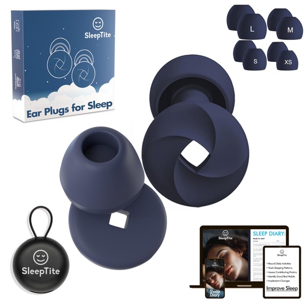 SleepTite Ear Plugs for Sleep - Multi-Purpose Noise Cancelling Earplugs