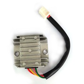 FainWan 4 Wires 4 Pins 12V Full Wave Rectifier Voltage Regulator Universal Compatible with Motorcycle Pit Dirt Bike Quad CG125 150 200 250CC Motorbikes ATVs Mopeds Buggy