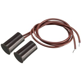 Xcoazipod RC-33 NC Recessed Wired Security Window Door Contact Sensor Alarm Magnetic Reed Switch Brown