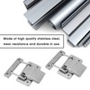 2 Pcs Stainless Steel Hardware Cabinet Case Spring Loaded Latch