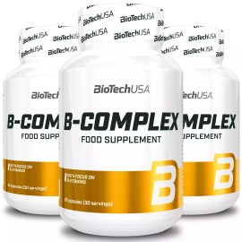 Vitamins BIOTECH USA VITAMIN B-COMPLEX - Vitamins Supplement - Well-Being - Antioxidants  - 60 Capsules