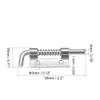 sourcing map Spring Latch, 2.2 Inch Right-Handed Stainless Steel 304