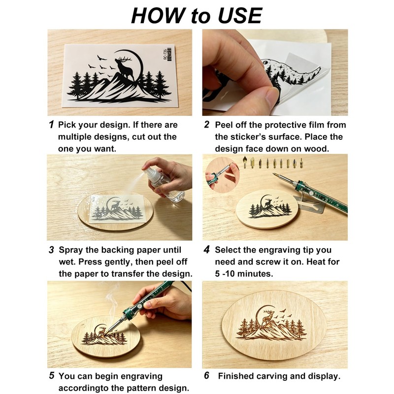 32Pc Wood Burning Kit for Adults Beginners