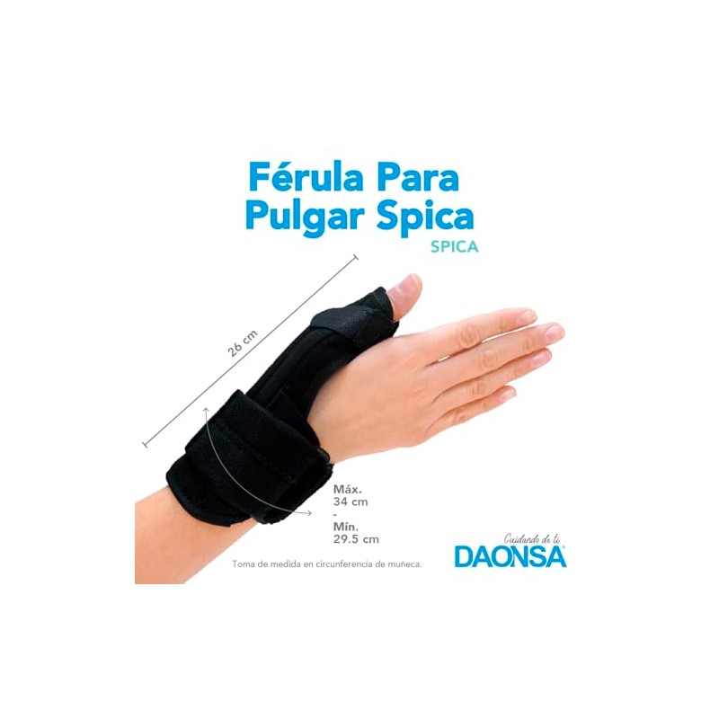 FÉRULA PARA DEDO PULGAR TIPO SPICA