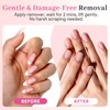 QIEK No-Lamp Nail Glue & Remover Set for Press Ons,