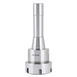 Accusize Industrial Tools R8 Shank Er40 Collet Chuck, 7/16'' -20 Drawbar End, Max T.I.R. 0.0002'' O.D to I.D. 0223-0240