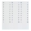 Redi-Tag Numbered Tabs, Pre-Printed Divider Tabs, Permanent Adhesive Index Labels,