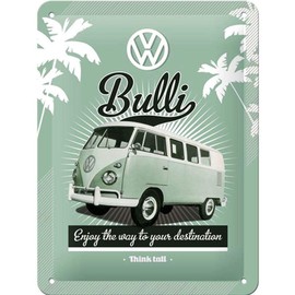 Nostalgic-Art Tin Sign – Volkswagen – Retro Bulli T1 – VW Bus gift idea, Metal Plaque, 15 x 20 cm