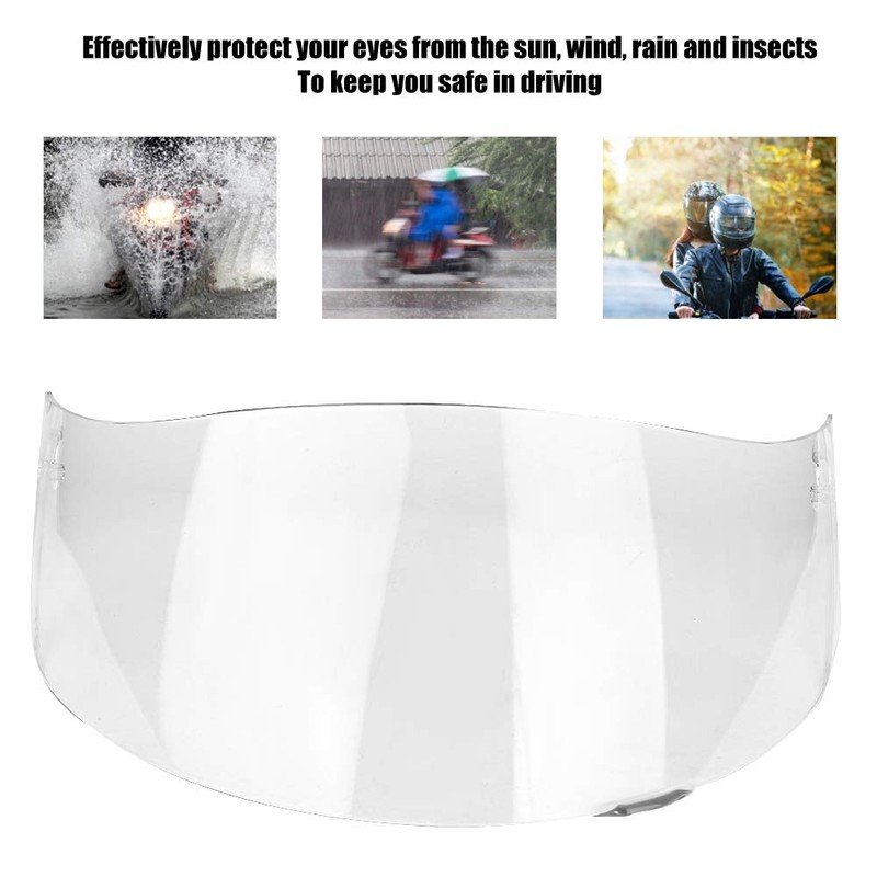 1 x Helmet Lens Visor, Motorcycle Wind Protection Helmet Lens