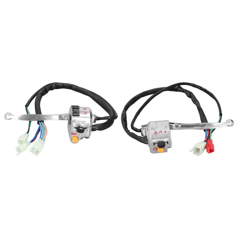 2pcs 22mm Motorcycle Drum Brake Handlebar Switch Left Right Aluminum