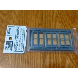 Tichy Train Group HO #8095 (1/1 DBL Unit Window)65" x 92" High (6PCS.) w/Glazing