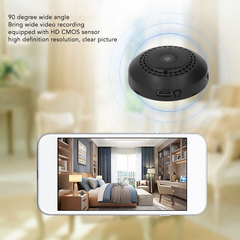 Security Camera ABS Plastic 300mah Household HD Infrared Night Vision